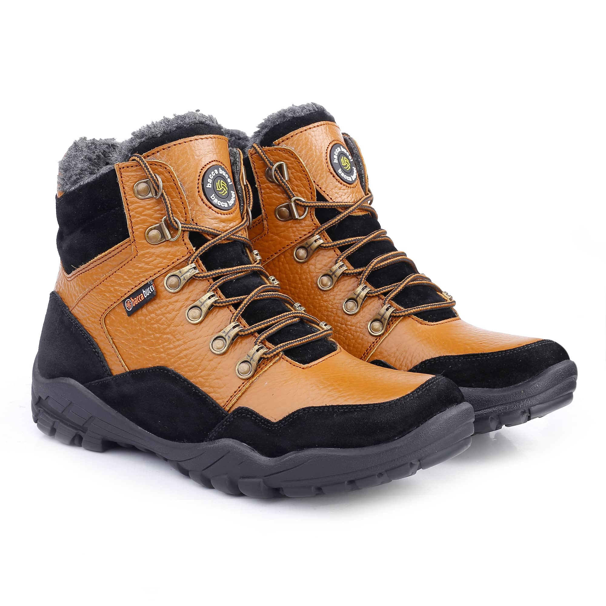 Bacca Bucci Genuine leather Grain Boots with Fur - Image 4