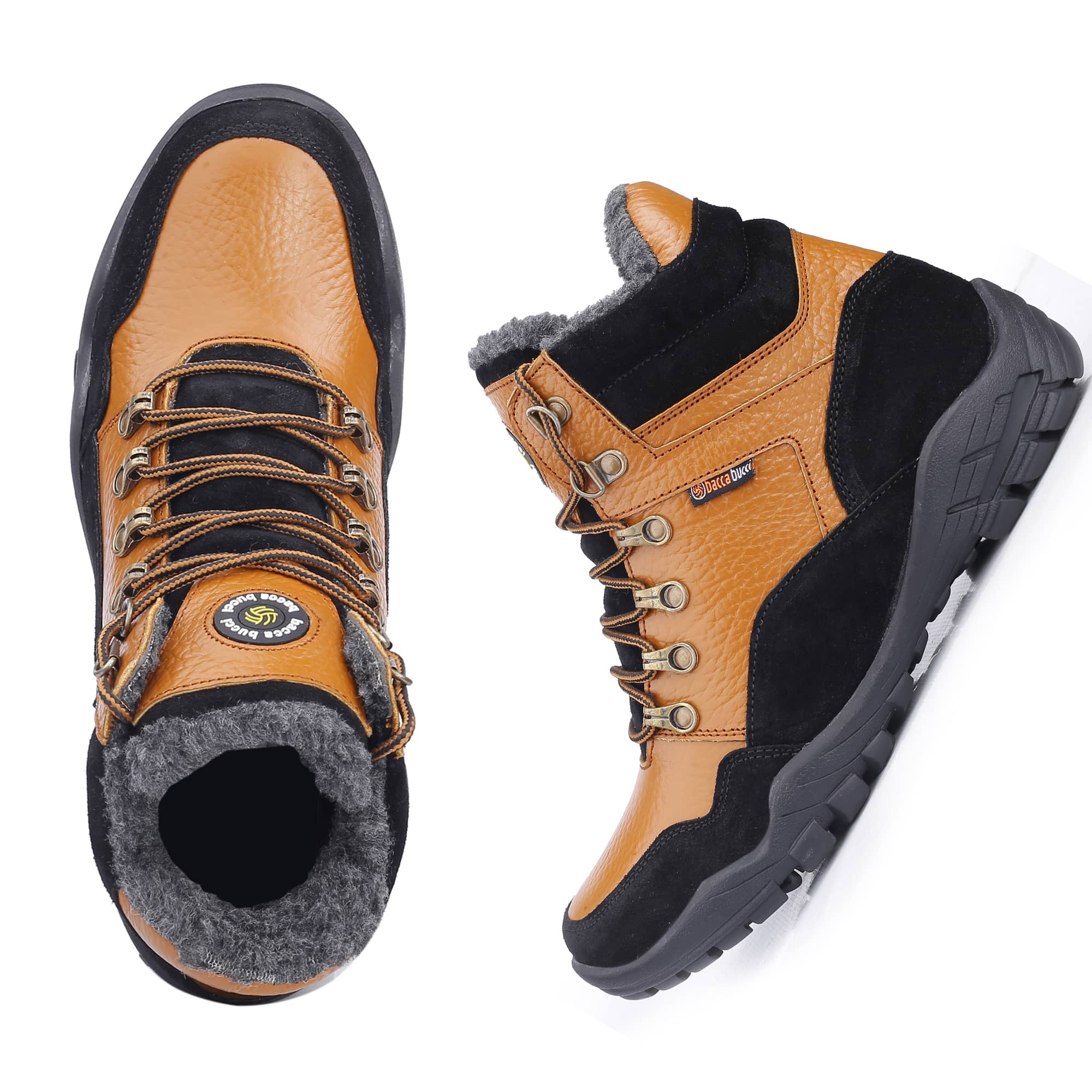 Bacca Bucci Genuine leather Grain Boots with Fur - Image 6