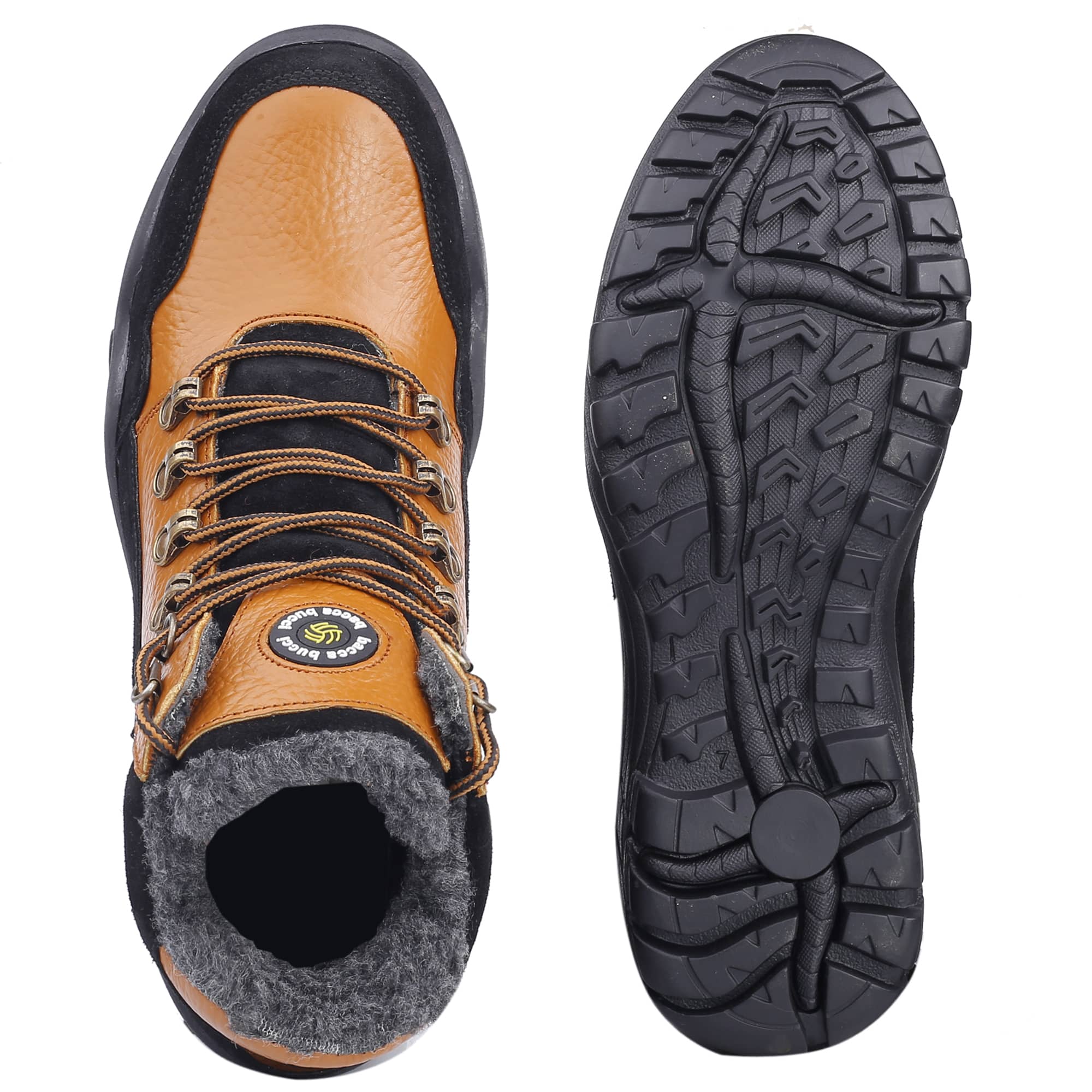 Bacca Bucci Genuine leather Grain Boots with Fur - Image 7